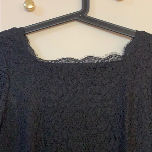 Adrianna Papell Lace Dress with 3/4 sleeve - Picture 3 of 6